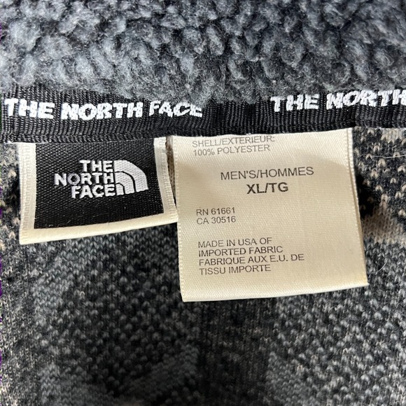 Vintage 90s North Face Snowflake 1/4 Zip Fleece Jacket Mens XL TG Aztec Pullover - Picture 9 of 12